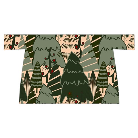 Christmas Vector Seamless Tree Pattern Wristlet Pouch Bag (Small) from ArtsNow.com Back