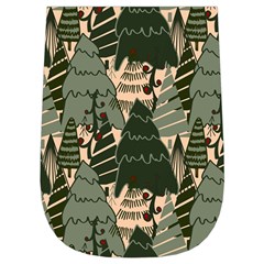 Christmas Vector Seamless Tree Pattern Wristlet Pouch Bag (Small) from ArtsNow.com Left Side