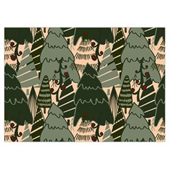 Christmas Vector Seamless Tree Pattern Wristlet Pouch Bag (Small) from ArtsNow.com Belt Loop