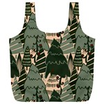 Christmas Vector Seamless Tree Pattern Full Print Recycle Bag (XXL)