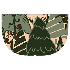 Christmas Vector Seamless Tree Pattern Make Up Case (Medium) from ArtsNow.com Side Right