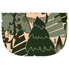 Christmas Vector Seamless Tree Pattern Make Up Case (Large) from ArtsNow.com Side Left