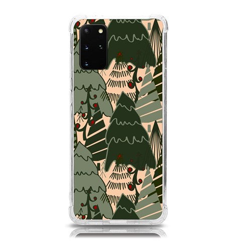 Christmas Vector Seamless Tree Pattern Samsung Galaxy S20Plus 6.7 Inch TPU UV Case from ArtsNow.com Front