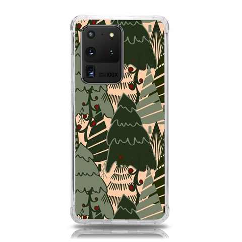 Christmas Vector Seamless Tree Pattern Samsung Galaxy S20 Ultra 6.9 Inch TPU UV Case from ArtsNow.com Front