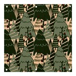 Christmas Vector Seamless Tree Pattern Banner and Sign 3  x 3 