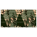 Christmas Vector Seamless Tree Pattern Banner and Sign 4  x 2 