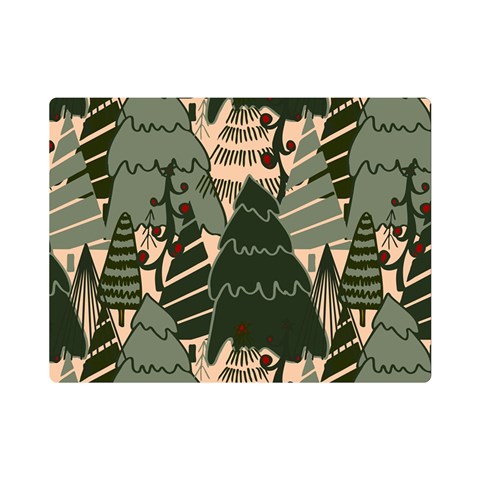 Christmas Vector Seamless Tree Pattern Premium Plush Fleece Blanket (Mini) from ArtsNow.com 35 x27  Blanket Front