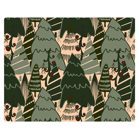 Christmas Vector Seamless Tree Pattern Premium Plush Fleece Blanket (Medium) from ArtsNow.com 60 x50  Blanket Front