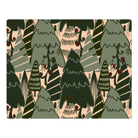 Christmas Vector Seamless Tree Pattern Premium Plush Fleece Blanket (Large) from ArtsNow.com 80 x60  Blanket Front