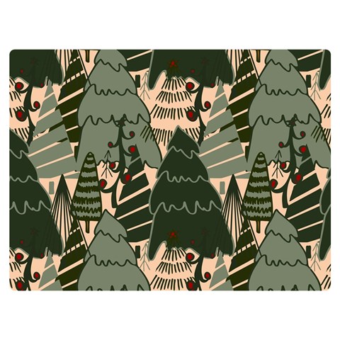 Christmas Vector Seamless Tree Pattern Two Sides Premium Plush Fleece Blanket (Extra Small) from ArtsNow.com 40 x30  Blanket Front