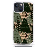 Christmas Vector Seamless Tree Pattern iPhone 13 mini TPU UV Print Case