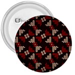 Oriental Dragon Motif Pattern 3  Buttons