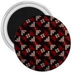Oriental Dragon Motif Pattern 3  Magnets