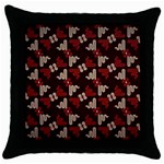 Oriental Dragon Motif Pattern Throw Pillow Case (Black)