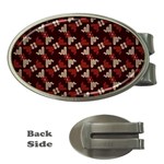 Oriental Dragon Motif Pattern Money Clips (Oval) 