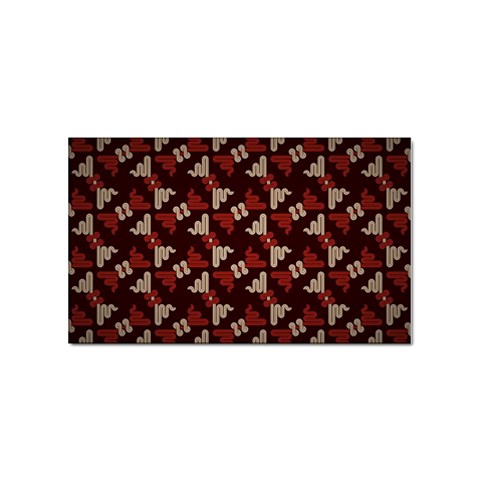 Oriental Dragon Motif Pattern Sticker Rectangular (100 pack) from ArtsNow.com Front