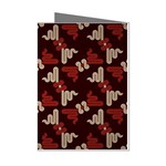 Oriental Dragon Motif Pattern Mini Greeting Cards (Pkg of 8)
