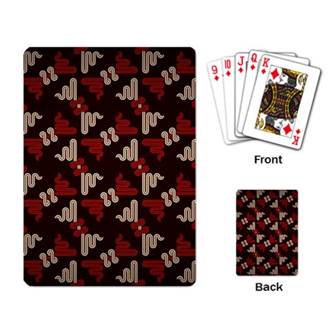 Oriental Dragon Motif Pattern Playing Cards Single Design (Rectangle) from ArtsNow.com Back