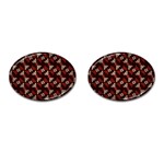 Oriental Dragon Motif Pattern Cufflinks (Oval)