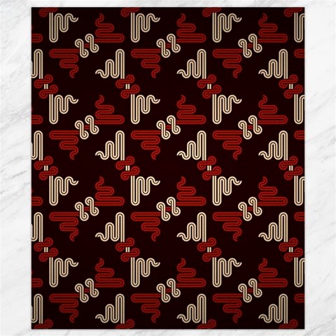 Oriental Dragon Motif Pattern Canvas 8  x 10  from ArtsNow.com 8.15 x9.66  Canvas - 1