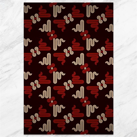 Oriental Dragon Motif Pattern Canvas 12  x 18  from ArtsNow.com 11.88 x17.36  Canvas - 1