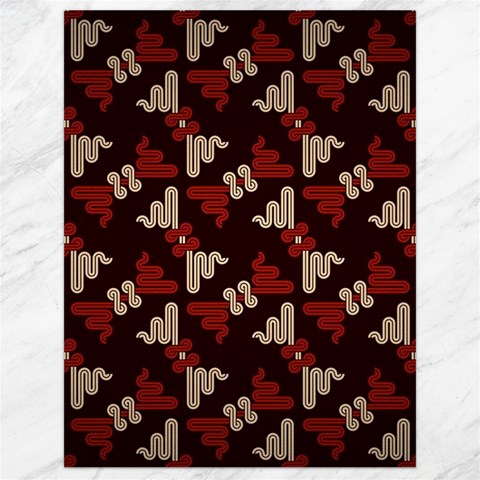 Oriental Dragon Motif Pattern Canvas 18  x 24  from ArtsNow.com 17.8 x23.08  Canvas - 1