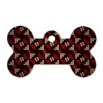Oriental Dragon Motif Pattern Dog Tag Bone (One Side)