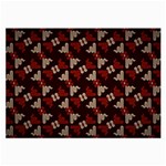 Oriental Dragon Motif Pattern Large Glasses Cloth