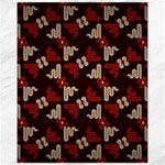 Oriental Dragon Motif Pattern Canvas 11  x 14 