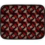 Oriental Dragon Motif Pattern Fleece Blanket (Mini)