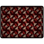 Oriental Dragon Motif Pattern Fleece Blanket (Large)
