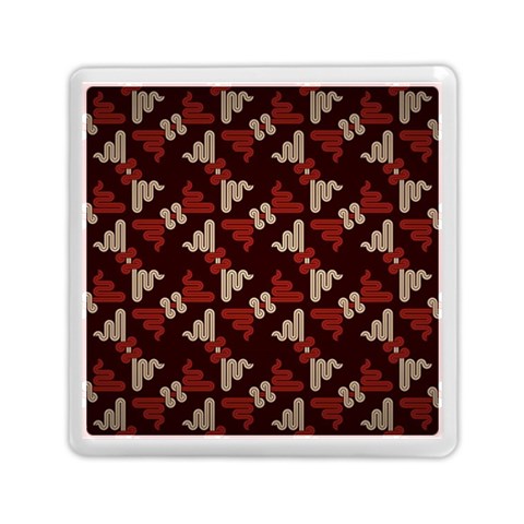 Oriental Dragon Motif Pattern Memory Card Reader (Square) from ArtsNow.com Front