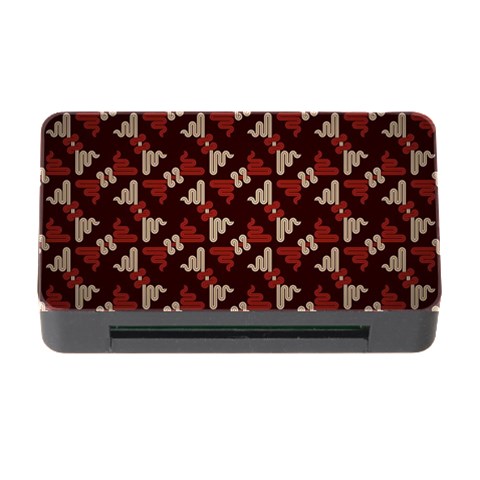 Oriental Dragon Motif Pattern Memory Card Reader with CF from ArtsNow.com Front