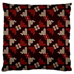 Oriental Dragon Motif Pattern Large Cushion Case (Two Sides) from ArtsNow.com Front