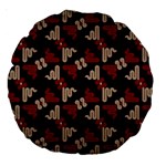 Oriental Dragon Motif Pattern Large 18  Premium Round Cushions