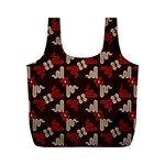 Oriental Dragon Motif Pattern Full Print Recycle Bag (M)