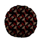 Oriental Dragon Motif Pattern Standard 15  Premium Flano Round Cushions