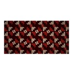 Oriental Dragon Motif Pattern Satin Wrap 35  x 70 