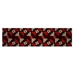 Oriental Dragon Motif Pattern Oblong Satin Scarf (16  x 60 )