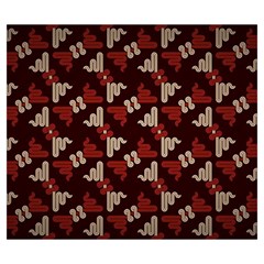 Oriental Dragon Motif Pattern Zipper Large Tote Bag from ArtsNow.com Back