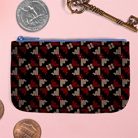Oriental Dragon Motif Pattern Large Coin Purse from ArtsNow.com Front