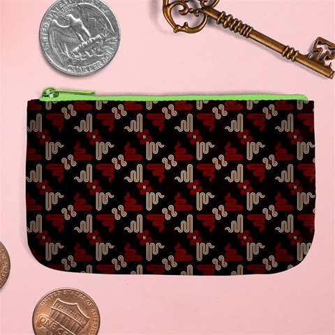 Oriental Dragon Motif Pattern Large Coin Purse from ArtsNow.com Front