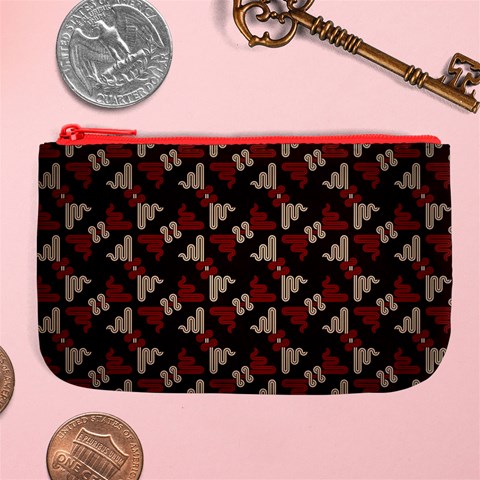 Oriental Dragon Motif Pattern Large Coin Purse from ArtsNow.com Front