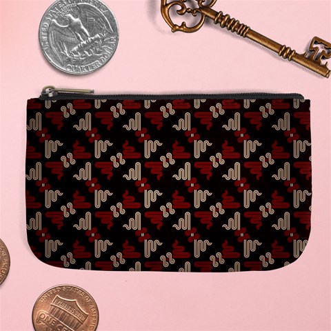 Oriental Dragon Motif Pattern Large Coin Purse from ArtsNow.com Front