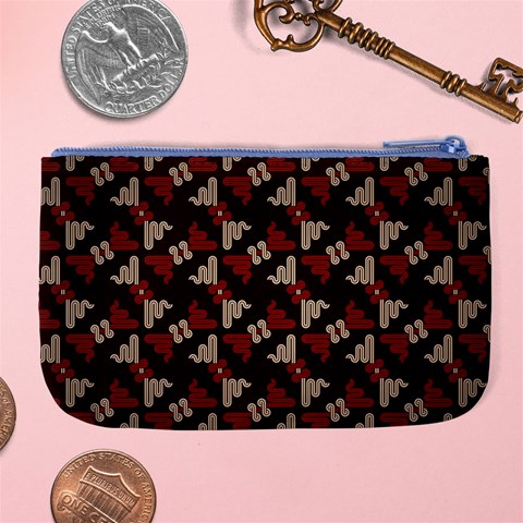 Oriental Dragon Motif Pattern Large Coin Purse from ArtsNow.com Back