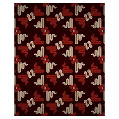 Oriental Dragon Motif Pattern Drawstring Pouch (XL) from ArtsNow.com Back