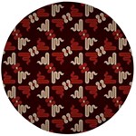 Oriental Dragon Motif Pattern Wooden Bottle Opener (Round)