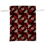 Oriental Dragon Motif Pattern Lightweight Drawstring Pouch (XL)