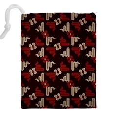 Oriental Dragon Motif Pattern Drawstring Pouch (4XL) from ArtsNow.com Back