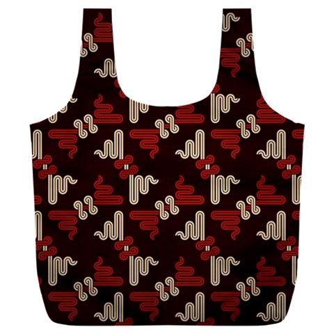 Oriental Dragon Motif Pattern Full Print Recycle Bag (XXL) from ArtsNow.com Front